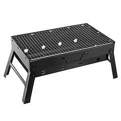 Portable BBQ Grill Foldable Charcoal Grill Lightweight Smoker Grill for Camping Picnics Garden Grilling