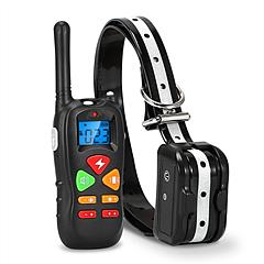 iMounTEK Dog Training Collar Dog Shock Collar with Remote IP67 Waterproof 300mAh Rechargeable 1640ft Remote Dogs Pet Trainer with LED Light Beep Vibra