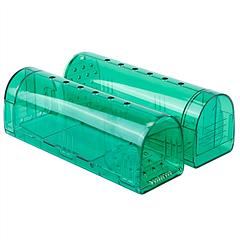 2Pcs Reusable Humane Mouse Trap Live Catch And Release Mouse Cage Animal Pest Rodent Hamster Capture Trap Finger Safe For Small Mice