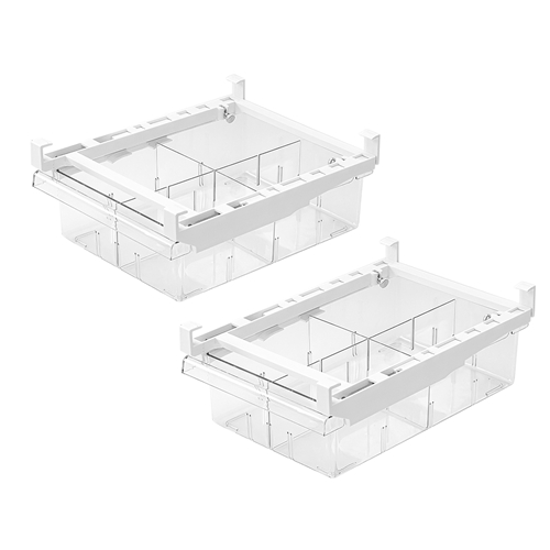 2Pcs Refrigerator Egg Drawer 36 Egg Capacity Snap On Hanging Storage