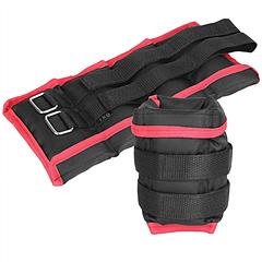 Ankle Weights Set 2.2/4.4LBS Pair Wrist Arm Ankle Weight with Iron Sandbags Fillings Length Adjustable Strap For Workout Physical Therapy Strength Tra