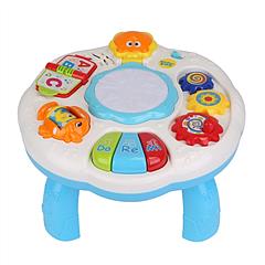Babyluv Toddler Musical Learning Table Educational Baby Toys Musical Activity Table Learning Center for 6+ Months Boys Girls Gift