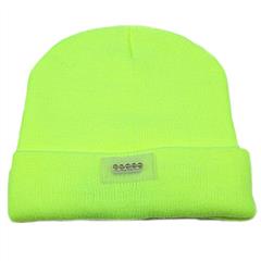 GPCT Unisex 5 LED Knitted Beanie Winter Warm Hat Camping Jogging Running Cap Headlamp