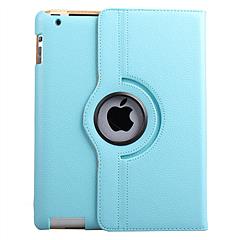 iPad 2 360° Rotating Magnetic Leather Case, Blue