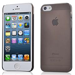 Clear Crystal Hard Snap-On Transparent Case Skin Cover (Black) for iPhone 5