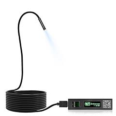 WiFi Endoscope 8 LEDs Borescope 2.0 MP IP67 Waterproof 16.4ft/5m Snake Inspection Camera