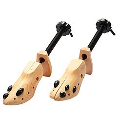 2Pcs Shoe Stretcher 2-Way Shoe Widener Expander Shoe Tree Adjustable Length Width Tough Wooden for Women Men