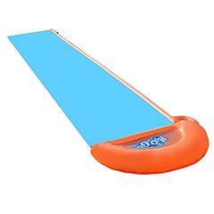 5.5m/18ft Inflatable Single Water Slide Potable Summer Lawn Water Slip Kids Toys Outdoor Water Splash Slip Play