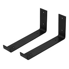 2Pack Wall Mounted Shelf Bracket Heavy Duty L-Shaped Metal Shelf Bracket Rack Support with Screws Set