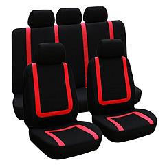 9Pcs Full Set Car Seat Covers For Auto Truck SUV Universal Front Rear Car Seats Headrest Protectors Split Bench Compatible