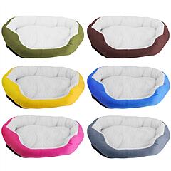 Pet Dog Bed Soft Warm Fleece Puppy Cat Bed Dog Cozy Nest Sofa Bed Cushion For S/M Dog