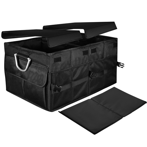 Car Trunk Organizer Collapsible Multi-Compartments Storage Cargo Box ...