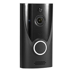 WiFi Video Doorbell Wireless Door Bell 720P HD WiFi Security Camera w/ Two-way Talk PIR Motion Detection IR Night Vision Home Security Camcorder Offic