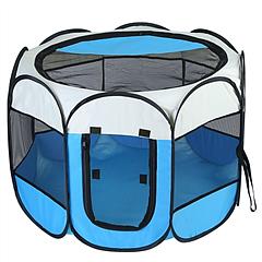 Portable Foldable Pet Tent Exercise Pen Kennel Removable Zipper Top and Bottom Water Resistant Indoor Outdoor Use For Dogs Cats Other Pets