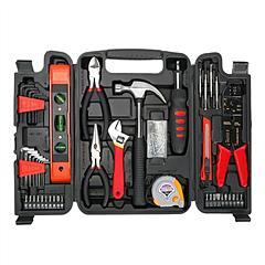 129Pcs Household Hand Tool Set Pro Hand Repair Maintenance Tool Kit w/ Hammer Wrench Set Screwdriver Set Pliers Tool Box
