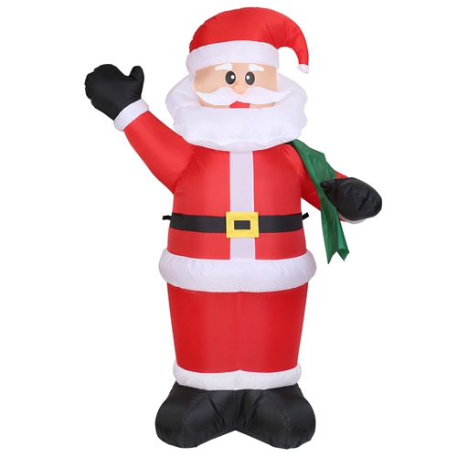 6.4ft Inflatable Christmas Giant Santa Claus Blow up Light up Santa ...