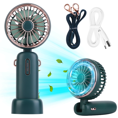 Portable Handheld Fan Rechargeable Pocket Personal Fan Quiet Folding ...