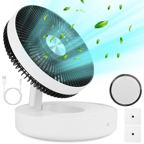 Foldable Rechargeable Led Desk Fan Wall Mounted Fan With Magnetic 