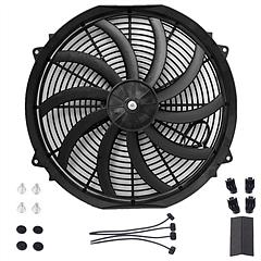 16 Inch Electric Radiator Cooling Fan 12V 120W 10 Blades Car w/ Mounting Kit