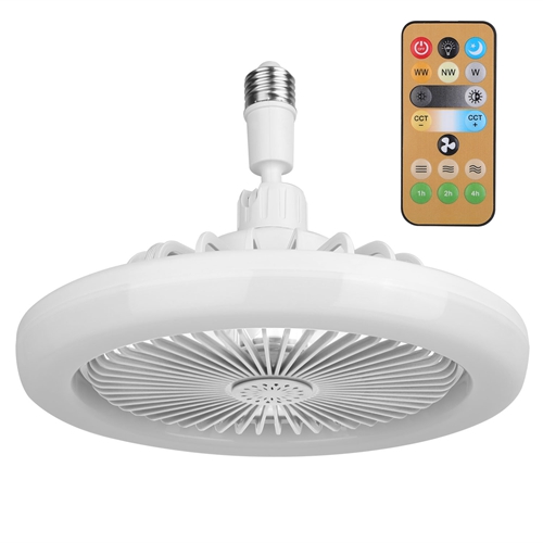 Ceiling Fan With Lights Remote Control 9.44in E27 Socket Fanlight with ...