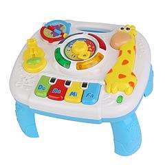 Toddler Musical Learning Table Educational Baby Toys Musical Activity Table Learning Center for 6+ Months Boys Girls Gift