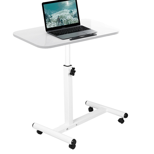 Rolling Laptop Table Portable Computer Desk Movable Table with ...