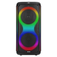 Portable Wireless Party Speaker with 7 Colorful Lights Remote Control Party Speaker with TWS Function FM Radio USB MMC Card Reading Aux In Recording F