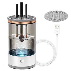 3 In 1 Makeup Brush Blender Cleaner Automatic Makeup Brush Cleaner Machine  USB Powered Brush Drying Storage Suitable For All Types of Brushes