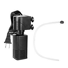 4 in 1 Submersible Aquarium Filter for 60 to 160Gallon Fish Tank Powerful Internal Fish Tank Filter with Biochemical Cotton Filter For Saltwater Fresh