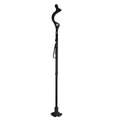 Posture Walking Cane for Men Women Old People Collapsible Walking Cane Heavy Duty Walking Stick with 10 Adjustable Heights for Hiking