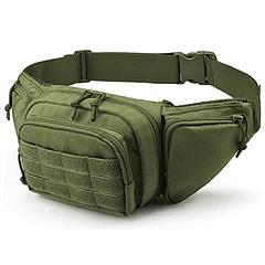 Tactical Fanny Pack For Men Concealed Carry Bag Military Waist Bag Traveling Waist Pouch with Adjustable Strap Quick Release for Camping Hiking