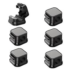 6 Pack Magnetic Cable Clips Magnetic Cord Organizer Adhesive Wire Holder For Home Office Car Desk Nightstand Wall