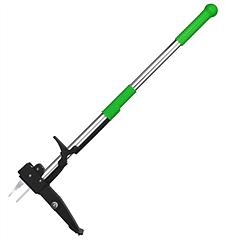 38.97in Aluminum Weed Puller Stand Up Weeder Without Bending Kneeling Manual Weed Remover Tool with 4 Claws for Lawn Yard Garden Patio