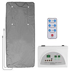 5.9x2.6FT Infrared Sauna Blanket for Home Sauna Bag Mat for Weight Loss Detox with 95-176℉Adjustable Temperature 1-60Mins Timer Remote Control