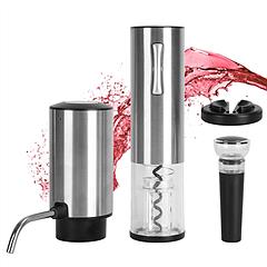 4 In 1 Electric Wine Opener Set Rechargeable Wine Aerator Foil Cutter Vacuum Wine Stopper Wine Gifts for Men Women