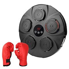 Music Boxing Machine Electronic Wall Target Punching Pad LED Lighted Sandbag Boxing Training Machine Exercise Equipment with Kids Boxing Gloves