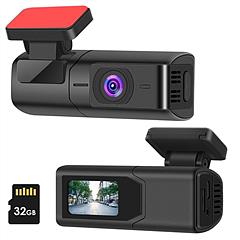 2K HD Front Dash Cam For Car With IPS Screen Night Vision Loop Recording Included 32G Storage Card 140° Wide Angle WiFi App Control Front Dashcam