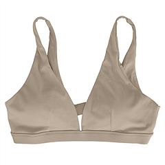 Women Deep V-Neck Sports Bras U-Shaped Back Sport Bras Padded Strappy Crop Open Back Low Impact Bras Sexy Fitness Tank Tops with Removable Pads for Gy