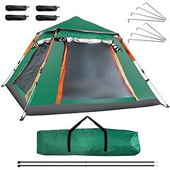 4-5 Person Camping Tent Outdoor Foldable Waterproof Tent with 2 Mosquito Nets Windows Carrying Bag for Hiking Climbing Adventure Fishing