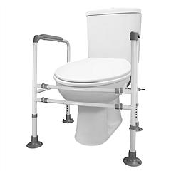 Toilet Safety Rails for Elderly Adjustable Toilet Safety Rails Stand Alone Toilet Safety Frame with Adjustable Heights Width for Elderly Pregnant Pati