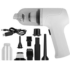 2-in-1 Cordless Vacuum Cleaner and Air Duster Rechargeable Handheld Compressed Air Duster Electric Air Blower Keyboard Cleaner For Car Home Office