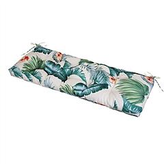 Bench Seat Cushion For Indoor Outdoor Furniture Non Slip Long Chair Cushion with Ties Strap Waterproof Swing Cushion 51.18x19.68IN For Garden Patio Ba