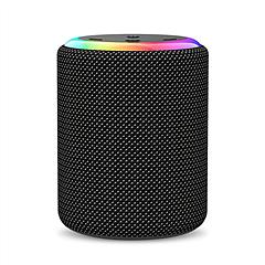 Portable Wireless Speaker Outdoor Party Speaker Mini Waterproof Speaker with 7 RGB Lights Support Calling TWS AUX In MMC Card Input