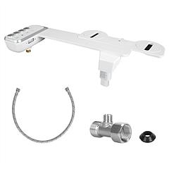 Bidet Attachment for Toilet Non-Electric Fresh Water Bidet Sprayer Toilet Seat Attachment with Dual Nozzles Water Flow Control Self-Cleaning Mode