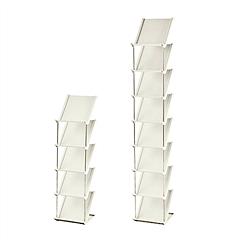 5 Tier Vertical Shoe Rack Narrow Free Standing Storage Organizer for Entryway Space-Saving Stackable Shoe Holder Corner Shoe Tower For Entryway Bedroo