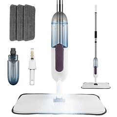 Spray Mop With 3 Machine Washable Microfiber Pads 12OZ Refillable Water Bottle Wet Dry Use Microfiber Mop For Hardwood Ceramic Tiles Laminate Floor Cl