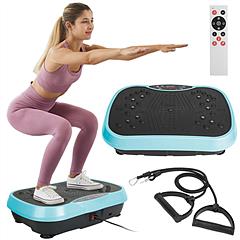 Vibration Exercise Machine With Resistant Bands Remote Control Whole Body Vibration Platform Workout Equipment Home Fitness Training Equipment For Wei